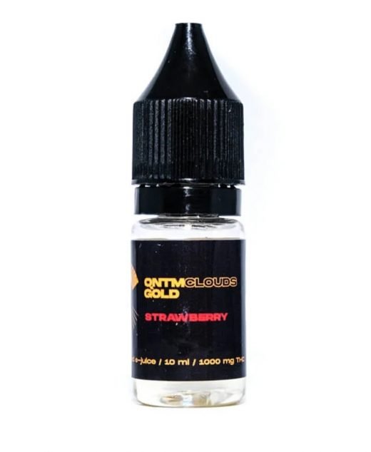 QNTM Clouds Gold THC Vape Liquid Strawberry – 1000mg